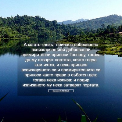 Picture 05 - Езекил 46:12 BULG - А когато князът принася - Bible Verse Picture