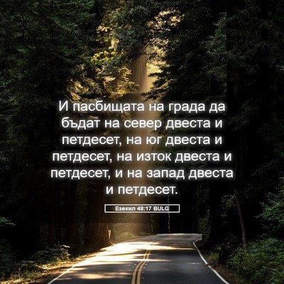 Picture 05 - Езекил 48:17 BULG - И пасбищата на града да - Bible Verse Picture