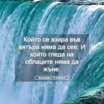 Picture 05 - Еклесиаст 11:4 BULG - Който се взира във вятъра - Bible Verse Picture