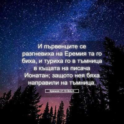 Picture 05 - Еремия 37:15 BULG - И първенците се разгневиха - Bible Verse Picture