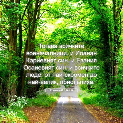 Picture 05 - Еремия 42:1 BULG - Тогава всичките - Bible Verse Picture