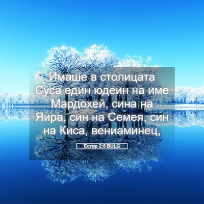 Picture 05 - Естир 2:5 BULG - Имаше в столицата Суса - Bible Verse Picture
