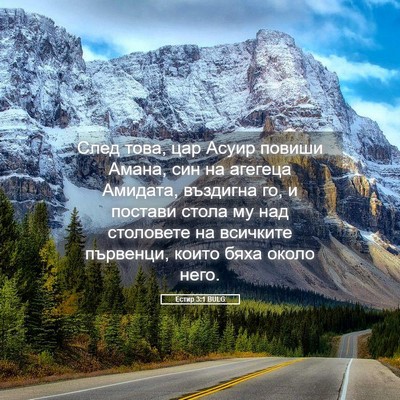 Picture 05 - Естир 3:1 BULG - След това, цар Асуир повиши - Bible Verse Picture