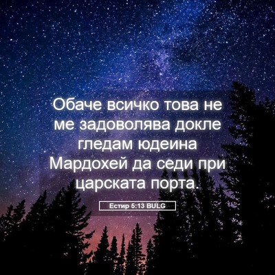 Picture 05 - Естир 5:13 BULG - Обаче всичко това не ме - Bible Verse Picture