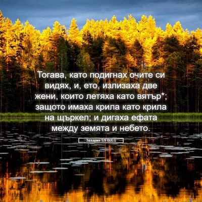 Picture 05 - Захария 5:9 BULG - Тогава, като подигнах - Bible Verse Picture