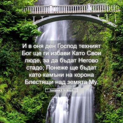 Picture 05 - Захария 9:16 BULG - И в оня ден Господ техният - Bible Verse Picture