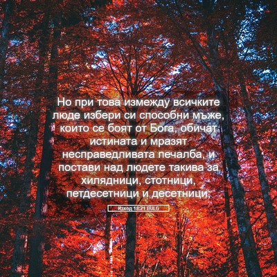 Picture 05 - Изход 18:21 BULG - Но при това измежду - Bible Verse Picture