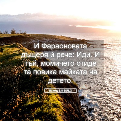 Picture 05 - Изход 2:8 BULG - И Фараоновата дъщеря й - Bible Verse Picture