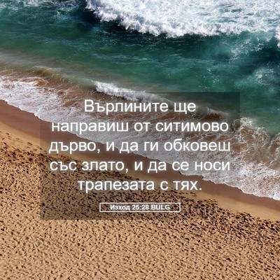 Picture 05 - Изход 25:28 BULG - Върлините ще направиш от - Bible Verse Picture