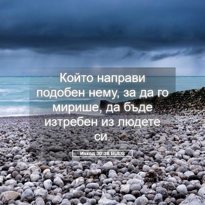 Picture 05 - Изход 30:38 BULG - Който направи подобен - Bible Verse Picture
