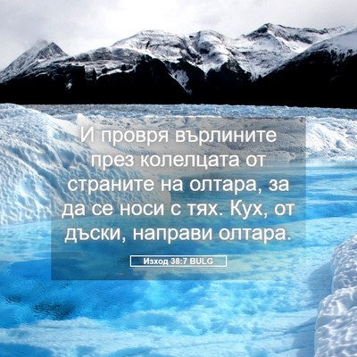 Picture 05 - Изход 38:7 BULG - И провря върлините през - Bible Verse Picture