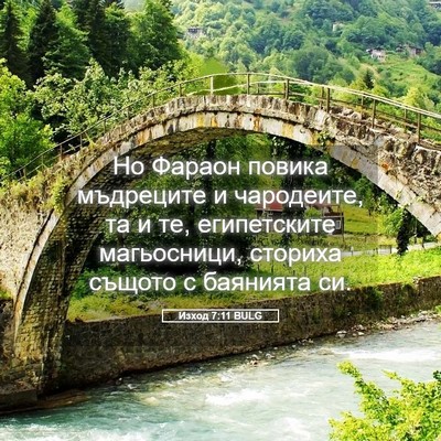 Picture 05 - Изход 7:11 BULG - Но Фараон повика мъдреците - Bible Verse Picture