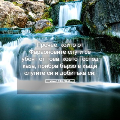 Picture 05 - Изход 9:20 BULG - Прочее, който от - Bible Verse Picture