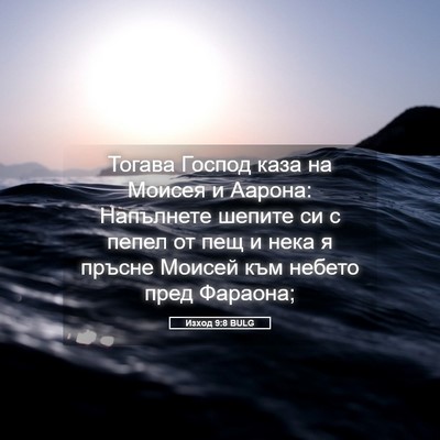 Picture 05 - Изход 9:8 BULG - Тогава Господ каза на - Bible Verse Picture
