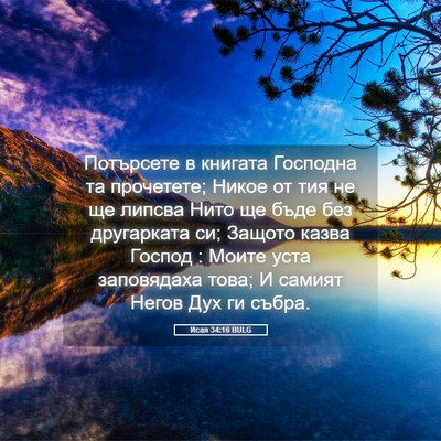 Picture 05 - Исая 34:16 BULG - Потърсете в книгата - Bible Verse Picture
