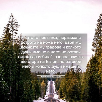 Picture 05 - Исус Навиев 10:37 BULG - и като го превзеха, - Bible Verse Picture