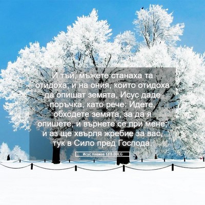 Picture 05 - Исус Навиев 18:8 BULG - И тъй, мъжете станаха та - Bible Verse Picture