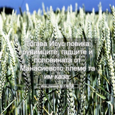 Picture 05 - Исус Навиев 22:1 BULG - Тогава Исус повика - Bible Verse Picture