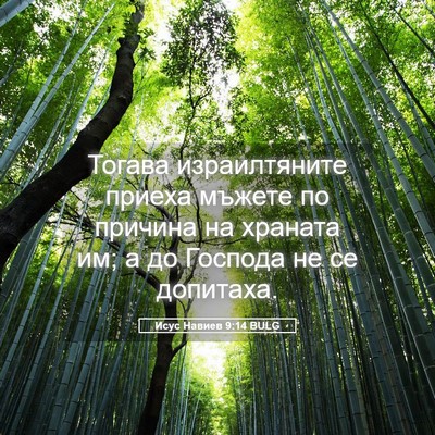 Picture 05 - Исус Навиев 9:14 BULG - Тогава израилтяните - Bible Verse Picture