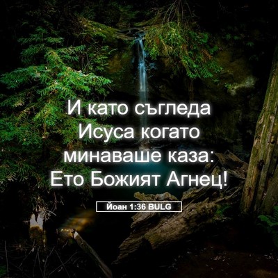 Picture 05 - Йоан 1:36 BULG - И като съгледа Исуса - Bible Verse Picture