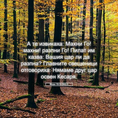 Picture 05 - Йоан 19:15 BULG - А те извикаха: Махни Го! - Bible Verse Picture