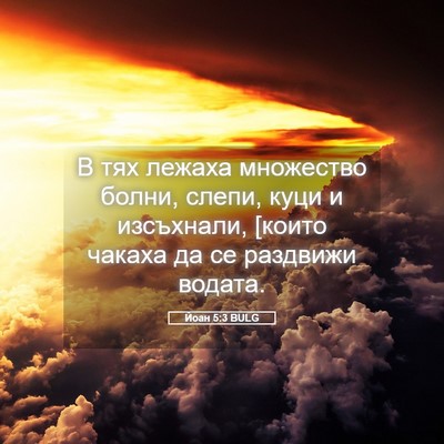 Picture 05 - Йоан 5:3 BULG - В тях лежаха множество - Bible Verse Picture