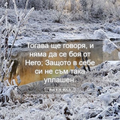 Picture 05 - Йов 9:35 BULG - Тогава ще говоря, и няма да - Bible Verse Picture