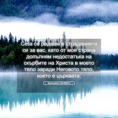 Picture 05 - Колосяни 1:24 BULG - Сега се радвам в - Bible Verse Picture