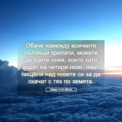 Picture 05 - Левит 11:21 BULG - Обаче измежду всичките - Bible Verse Picture