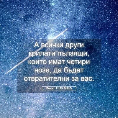Picture 05 - Левит 11:23 BULG - А всички други крилати - Bible Verse Picture