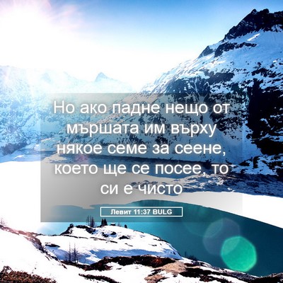 Picture 05 - Левит 11:37 BULG - Но ако падне нещо от - Bible Verse Picture