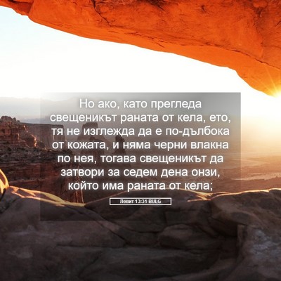 Picture 05 - Левит 13:31 BULG - Но ако, като прегледа - Bible Verse Picture