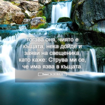 Picture 05 - Левит 14:35 BULG - тогава оня, чиято е къщата, - Bible Verse Picture