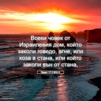 Picture 05 - Левит 17:3 BULG - Всеки човек от Израилевия - Bible Verse Picture