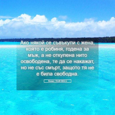 Picture 05 - Левит 19:20 BULG - Ако някой се съвъкупи с - Bible Verse Picture