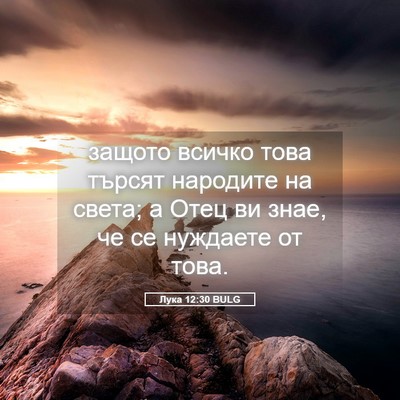 Picture 05 - Лука 12:30 BULG - защото всичко това търсят - Bible Verse Picture