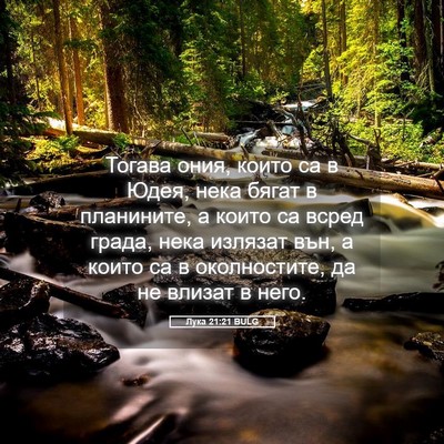 Picture 05 - Лука 21:21 BULG - Тогава ония, които са в - Bible Verse Picture