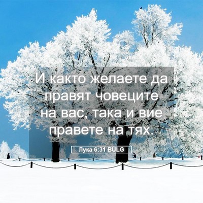 Picture 05 - Лука 6:31 BULG - И както желаете да правят - Bible Verse Picture