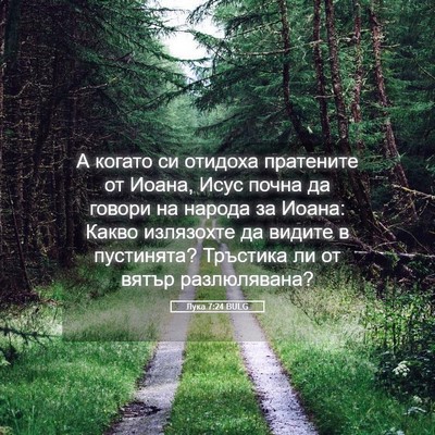 Picture 05 - Лука 7:24 BULG - А когато си отидоха - Bible Verse Picture