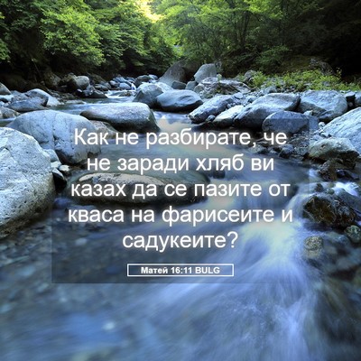 Picture 05 - Матей 16:11 BULG - Как не разбирате, че не - Bible Verse Picture