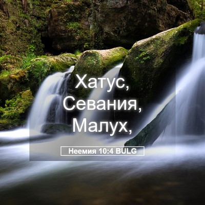 Picture 05 - Неемия 10:4 BULG - Хатус, Севания, - Bible Verse Picture