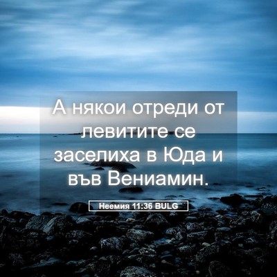Picture 05 - Неемия 11:36 BULG - А някои отреди от левитите - Bible Verse Picture