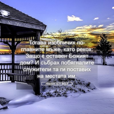 Picture 05 - Неемия 13:11 BULG - Тогава изобличих - Bible Verse Picture