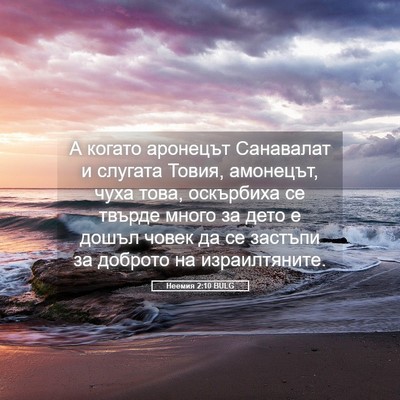 Picture 05 - Неемия 2:10 BULG - А когато аронецът - Bible Verse Picture
