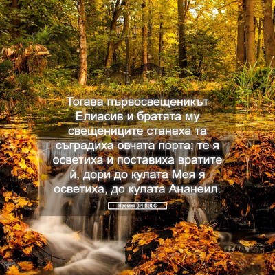 Picture 05 - Неемия 3:1 BULG - Тогава първосвещеникът - Bible Verse Picture
