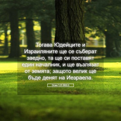 Picture 05 - Осия 1:11 BULG - Тогава Юдейците и - Bible Verse Picture