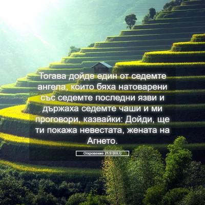 Picture 05 - Откровение 21:9 BULG - Тогава дойде един от - Bible Verse Picture