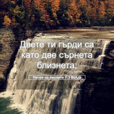 Picture 05 - Песен на песните 7:3 BULG - Двете ти гърди са като две - Bible Verse Picture