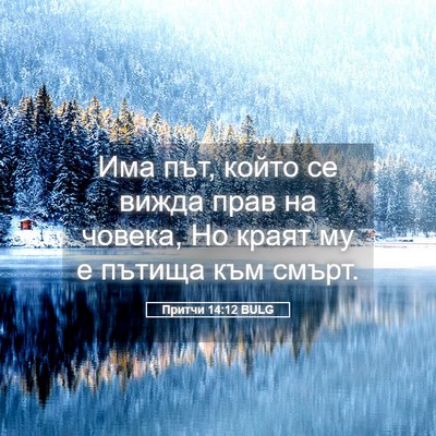 Picture 05 - Притчи 14:12 BULG - Има път, който се вижда - Bible Verse Picture