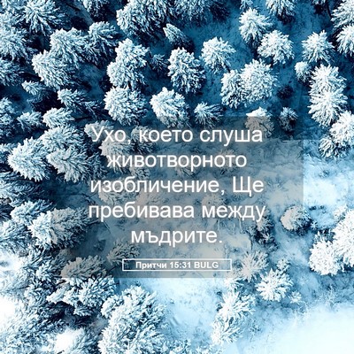 Picture 05 - Притчи 15:31 BULG - Ухо, което слуша - Bible Verse Picture